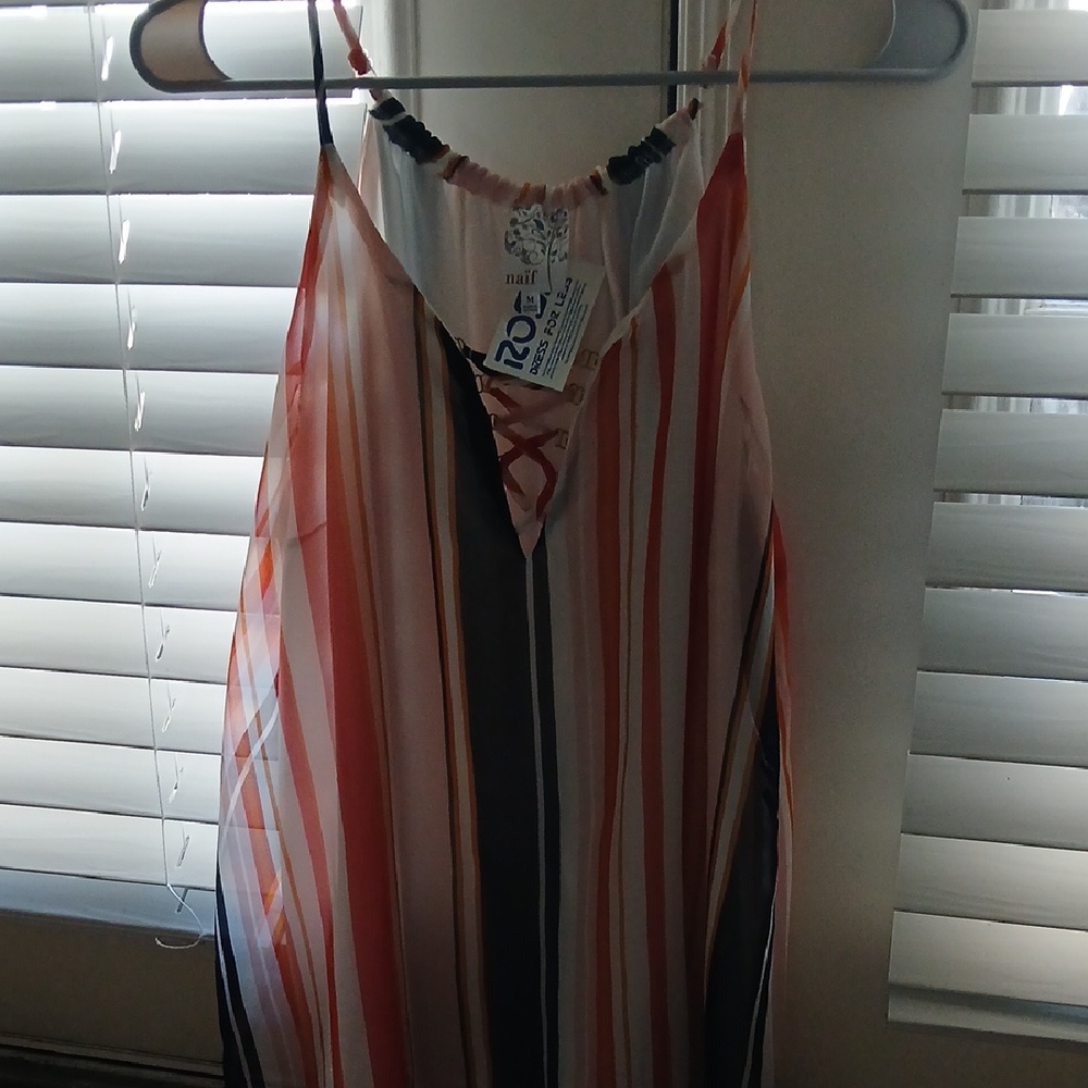 NAIF Multicolor Striped V-Neck Top